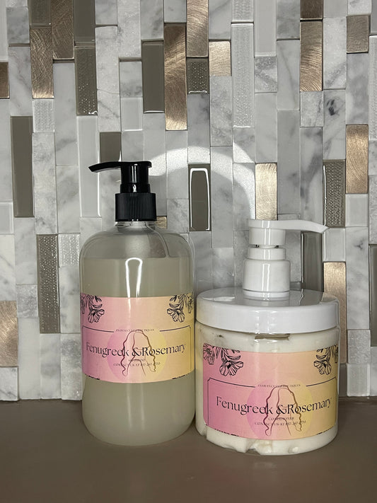 Fenugreek and Rosemary Shampoo and Conditioner Set